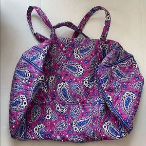Vera Bradley large duffel bag.